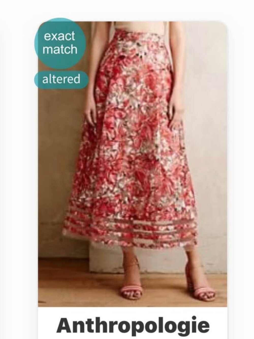 NWT Anthropologie Sachin & Babi Strawberry Hill Floral Midi Skirt - 2